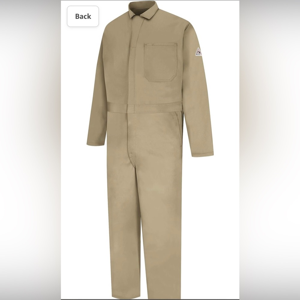 Bulwark FR mens Flame Resistant 9 Oz Twill Cotton Classic Coverall/ 50 RG